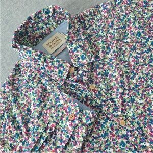 Scotch & Soda Small Floral Print Button-Down- New in Bag